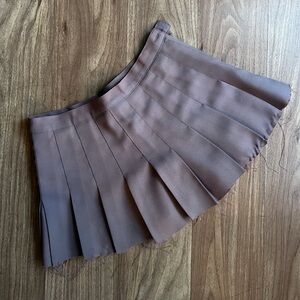 Bleached Purple Skater Mini Skirt